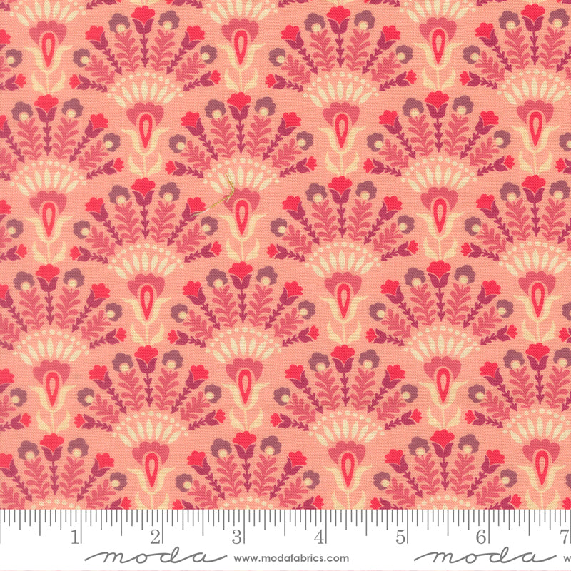 Sitara Opaline Petal 11983 26 Moda fabric with ruler