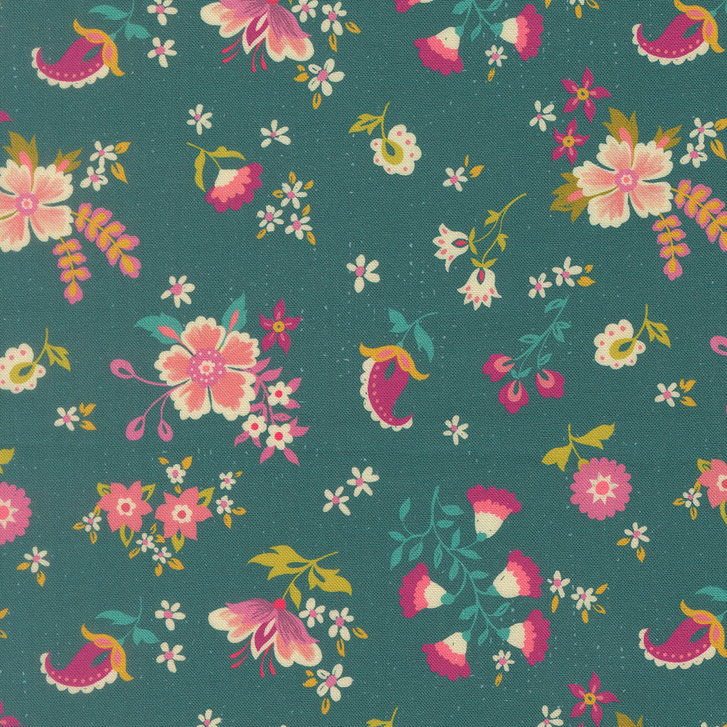 Sitara Davina Dark Teal 11982 14 Moda fabric